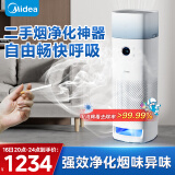美的（Midea）加湿净化一体空气净化器【母婴级医护双认证】 除烟味二手烟除异味除螨除尘除过敏源 家用除臭神器 【高效净化】二手烟专用LM1S