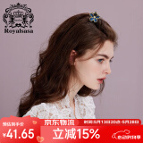 Royal sasa皇家莎莎发饰亚克力发夹花朵抓夹小号轻奢复古顶夹少女半扎发