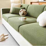 虹原风尚 沙发套懒人全包沙发笠四季通用防滑弹力坐垫组合贵妃位头枕罩 静茹-复古绿【高弹力全包裹 】 加大S【宽65-85长65-85】