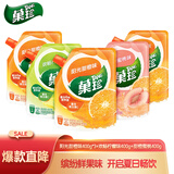 菓珍三口味组合装 壶嘴装400g*5（共5袋）维C橙汁柠檬汁果汁粉