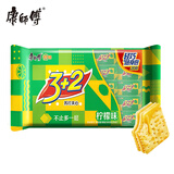 康师傅 3+2苏打夹心饼干蛋糕 柠檬味500g 休闲零食 早餐下午茶