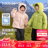 巴拉巴拉童装儿童羽绒服男童女童2024冬连帽加厚外套宝宝衣服208424107238