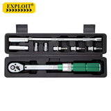 开拓（EXPLOIT）台湾高精度扭力扳手预置式扭矩扳手套装可调力矩 汽车 火花塞9件套5-60Nm