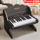 贝初众儿童钢琴玩具男女孩电子琴一岁宝宝婴儿早教益智玩具周岁生日礼物 黑金升级款【礼盒充电+多功能调控板+蓝牙】 圣诞节礼物1-3-6岁木质小钢琴2025火的最玩具