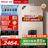 林内（Rinnai）璀璨系列16升燃气热水器【家电国家补贴15%】 升级智慧芯 水气双调 天然气 16QC05（JSQ31-C05）