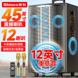 新科N29 大功率重低音广场舞音响 移动户外蓝牙拉杆音箱扩音器带无线麦克风地摊摆摊喇叭