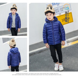 南糖三色2025新款儿童羽绒棉服轻薄款男女童冬季小童中大童棉袄外套童装 藏青色 140【正常体重建议身高115-125CM