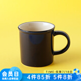 NITORI宜得利家居 陶瓷简约马克杯办公室喝水杯茶杯 马克杯JML018 300ML 深蓝