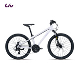 Liv丽以芙Meme 24铝合金24寸24速油压碟刹青少年山地自行车 浅丁香 24×12 建议130-150cm