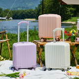 喜朗顿儿童行李箱可上飞机小型14寸登机箱迷你旅行箱女拉杆箱上特价航空 顶配专柜云朵款/奶油白 14英寸 全球通用登机箱【20*30*40】