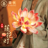 秉优元宵节灯笼扭扭棒led灯花灯手工diy材料包儿童提灯莲花灯元宵灯笼