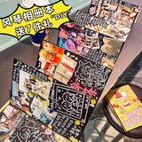 金值风琴本相册本风琴书diy毕业成长纪念册六年级立体手风琴本折叠手工自制粘贴情侣生日毕业礼物+7礼