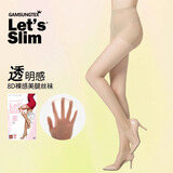Let's slim丝袜压力瘦腿袜春夏薄款防晒女美腿显瘦防勾丝连裤袜 8D肤色 透明裸感 均码