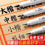 录学记秀丽笔练字笔学生用钢笔式毛笔书法笔软头小楷极细美术开学季礼物初学者自带笔锋纤秀笔墨笔硬笔画