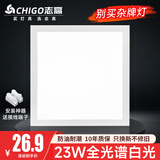 志高厨房灯集成吊顶厨卫灯具300x300x600x600扣板灯卫生间吸顶平板灯 23W /300*300mm/白色/白光