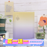国誉(KOKUYO)淡彩曲奇晴空B5活页本大容量笔记本子附5张分隔页40张横线初晴黄紫WSG-RUVP11YV