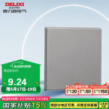 德力西（DELIXI）开关插座面板 86型面板 CD229 遮盖面板空白填空面板 星空灰大板