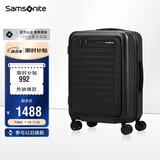 新秀丽（Samsonite）行李箱20英寸拉杆箱欧洲条纹旅行箱商务前开口登机箱黑色KF1