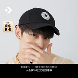 匡威（Converse）官方 男女同款经典星星贴片棒球帽运动帽10022134 10022135-A01/黑色 OSFA