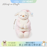 LIV HEART日本羊公仔玩偶睡觉抱枕陪睡娃娃毛绒玩具抱枕生日礼物 睡衣美子粉(玫瑰香) 单只M号（尺寸见详情）