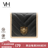 VANESSA HOGAN VH女包撞色短款钱包多卡位钱夹精致零钱包送女友520礼物送女友