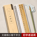 宛陵文韵文徵明小楷千字文琴赋文征明毛笔书法字帖书法初学入门经典碑帖全文原大版墨迹本近距离临摹字卡