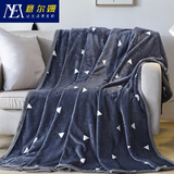 意尔嫚 毛毯家纺 夏季夏凉法兰绒毯午睡空调毯床上床单 100*140cm 思绪