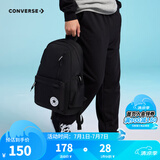 匡威（Converse）学生书包新款双肩包经典款大容量旅行包初高中生男女童通用背包 正黑色 M【30*11.5*44cm 约15L】