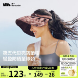 蕉下（beneunder）遮阳帽子防晒帽女防紫外线太阳帽贝壳空顶帽便携TS550栗棕