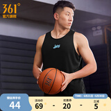 361度运动背心男2025夏季新款速干透气篮球服男士投篮跑步运动服 超级黑 XL