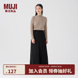 无印良品（MUJI）女式 灯芯绒 A字裙 长半身裙女秋冬款裙子 美拉德BE09CC3A 黑色 M (160/66A)