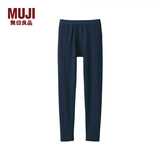无印良品 MUJI 男式 柔软 长紧身裤 打底裤 线裤 家居裤 FAD61C2A 深藏青色 S