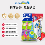 sanita-denti莎卡婴儿牙膏牙刷套装 0-2岁婴幼儿专用 无氟防龋防蛀抑菌不辣嘴