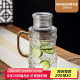 唯铭诺玻璃水壶耐高温冷水壶家用凉水壶复古泡茶养生花茶壶凉白开扎壶