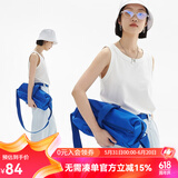 雲上生活250g棉氨混纺无袖吊带背心女夏款内搭上衣B6864X 云白色 L (115-130斤)