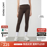 朗姿【联名系列】棉质显高鲨鱼裤冬季新款休闲裤 浅咖色 M
