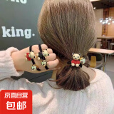 【小熊卡通发绳】网红新款少女发圈高弹力皮筋扎丸子头绳可爱发饰 小熊发绳1条（随机色）