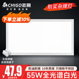 志高厨房灯集成吊顶厨卫灯具300x300x600x600扣板灯卫生间吸顶平板灯 55W /300*600mm/白色/白光