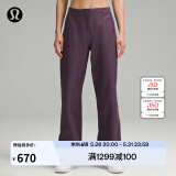 lululemon丨Utilitech™ 女士宽松剪裁中腰长裤 LW5GLXA 葡萄蓟紫 M