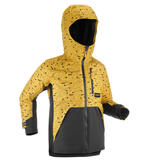 迪卡侬（DECATHLON）冬季户外儿童青少年滑雪男童防水保暖滑雪服滑雪裤 JKT 500 明黄色滑雪服 135cm /8岁