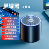 先科蓝牙音响小型迷你音箱U盘插卡大音量无线低音炮2025新款520礼物优化后标题蓝牙音响迷你音箱大音量 星耀黑 标准版