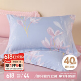 博洋家纺 纯棉枕套印花全棉枕芯套枕头套对枕套闻香 一对装48*74cm