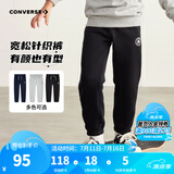 Converse匡威儿童装男童裤子春秋儿童运动裤小学生修身长裤秋冬季束脚裤子 正黑色-冬季加绒 24批 150 /63 【建议身高140-152cm】