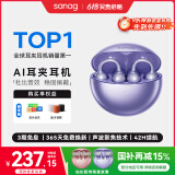 SANAG塞那S6SProAI蓝牙耳机耳夹式 骨传导概念无线开放式 跑步运动耳机通话降噪挂耳适用于华为苹果小米