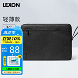 乐上（LEXON）笔记本电脑内胆包14英寸适用苹果男女简约商务轻便小巧黑色
