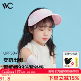 VVC儿童遮阳帽夏季女神帽户外儿童防晒太阳帽遮脸防紫外线防晒帽子 经典款(小童)/美美兔 可调节