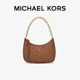 MICHAEL KORS礼物奢侈品MK女士包包JET SET CHARM单肩腋下包小号牛皮棕