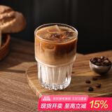 Bincoo玻璃咖啡杯冰美式日式透明水杯dirty拿铁杯设计感咖啡杯子