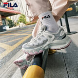 斐乐（FILA）【杨幂同款】女鞋老爹鞋运动鞋2025夏季新款蘑菇鞋休闲鞋 雾珠灰/白中白-FB 39