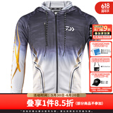 达亿瓦（DAIWA） 新款 一击防晒服 防紫外线钓鱼防晒衣衣夏季冰丝透气长裤 春夏 连帽款防晒上衣 黑色 L